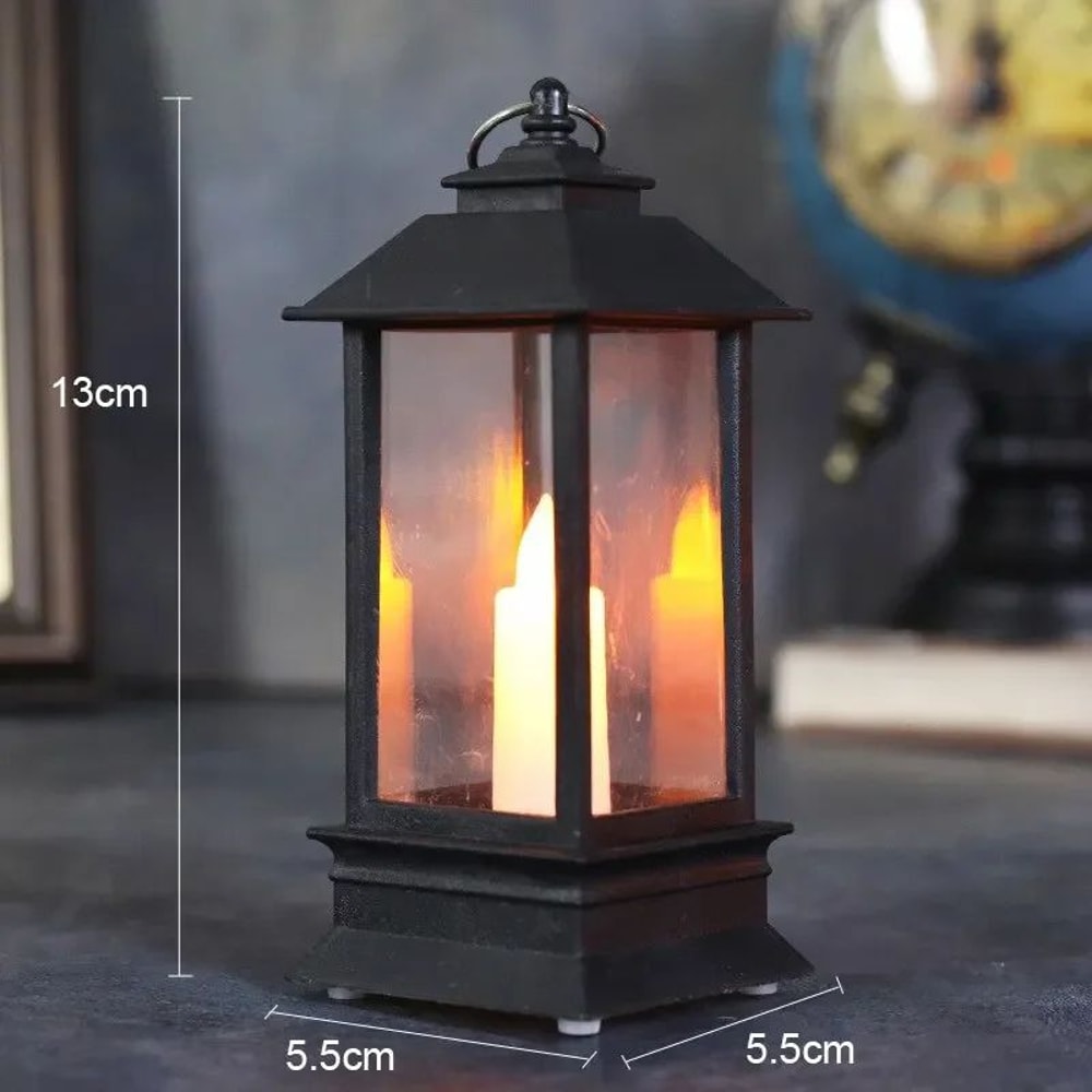 Vintage LED Oil Lamp Night Light 9