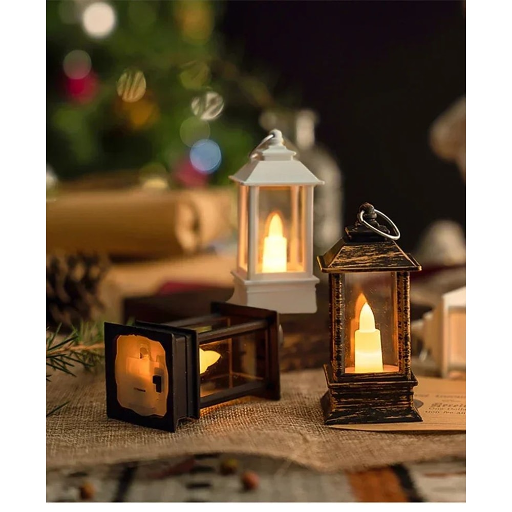 Vintage LED Oil Lamp Night Light 6