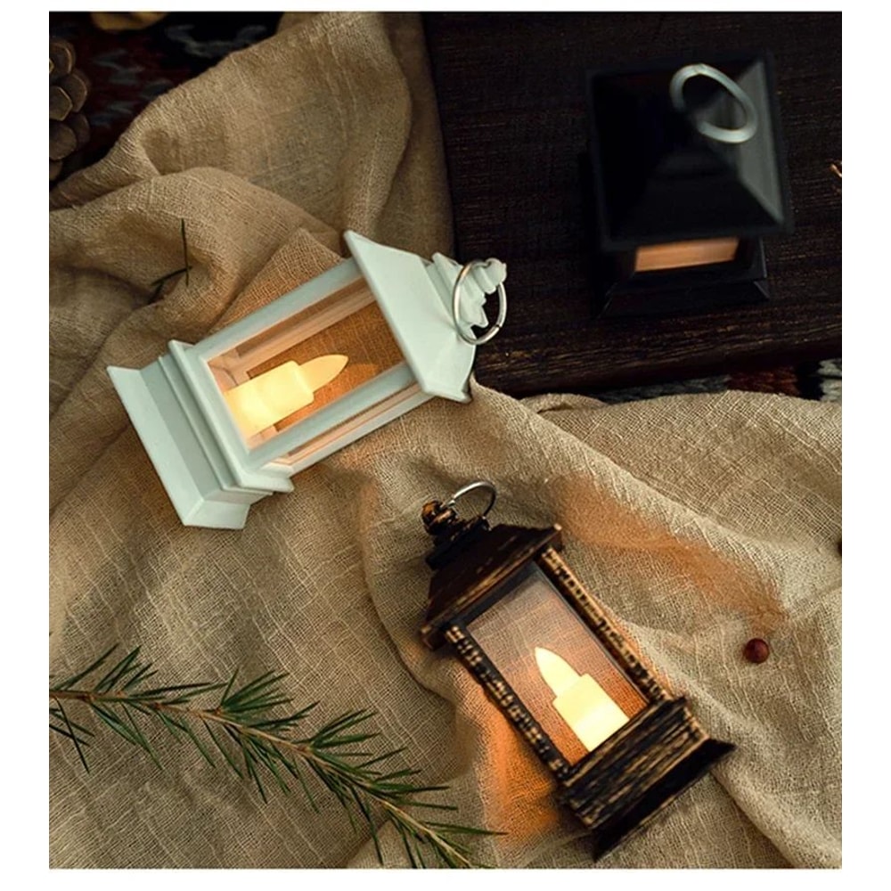 Vintage LED Oil Lamp Night Light 7