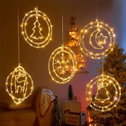 led christmas figure hanging lights