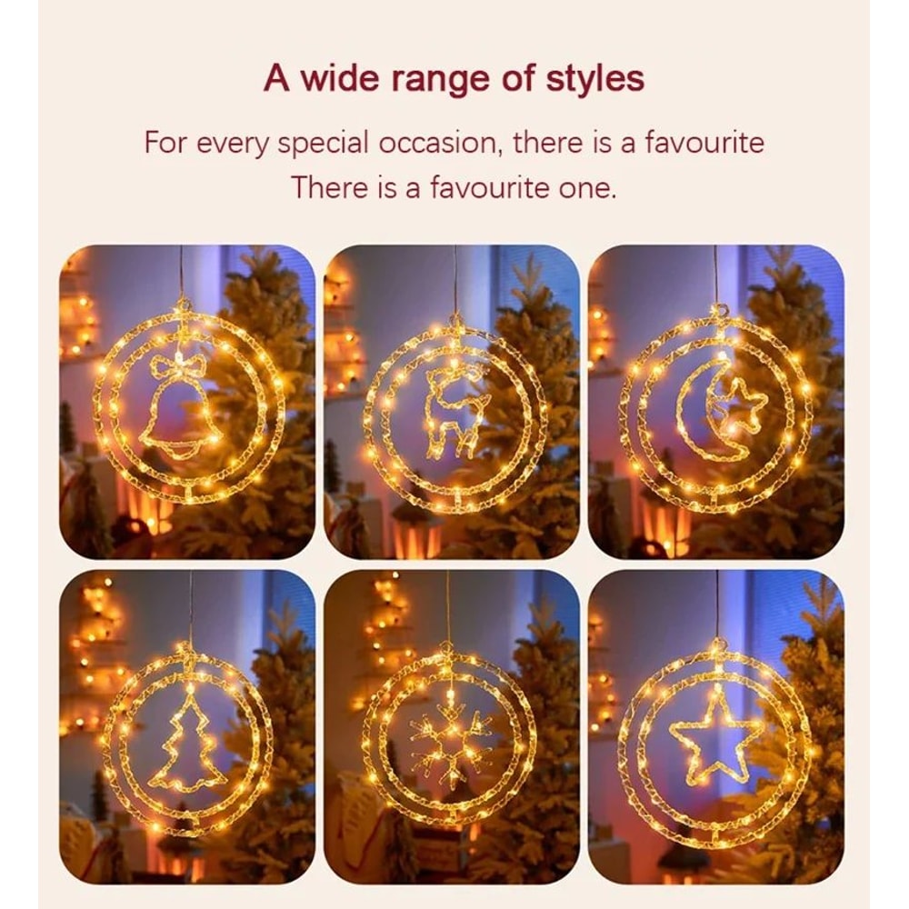 LED Christmas Figure Hanging Lights 9