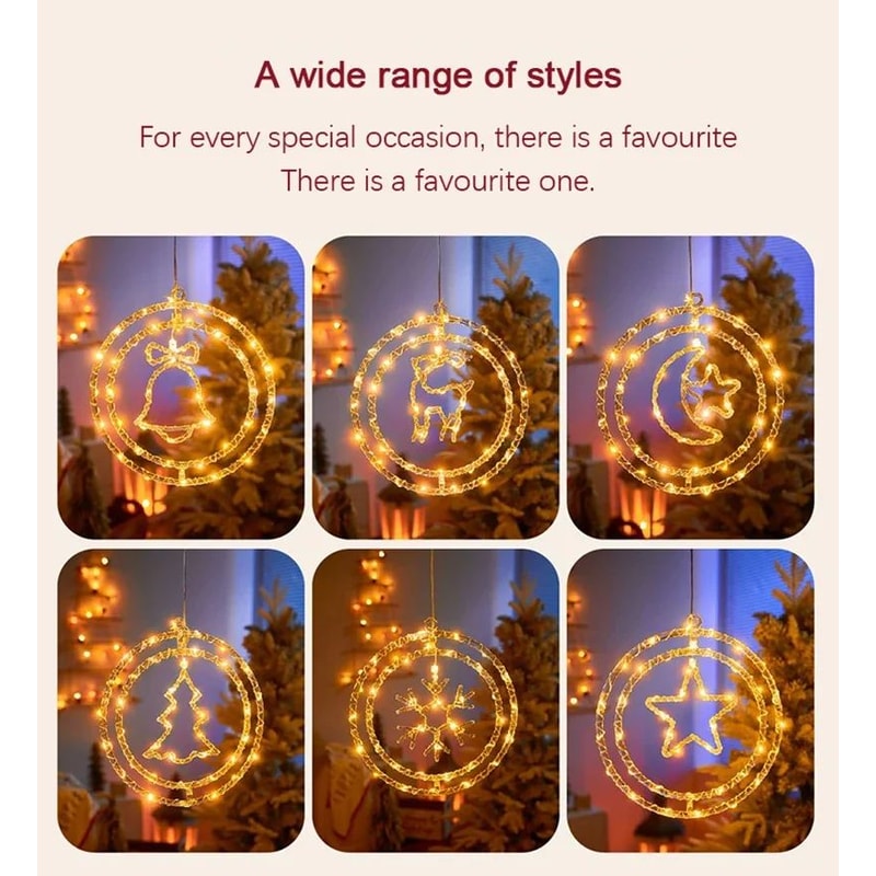 LED Christmas Figure Hanging Lights 9