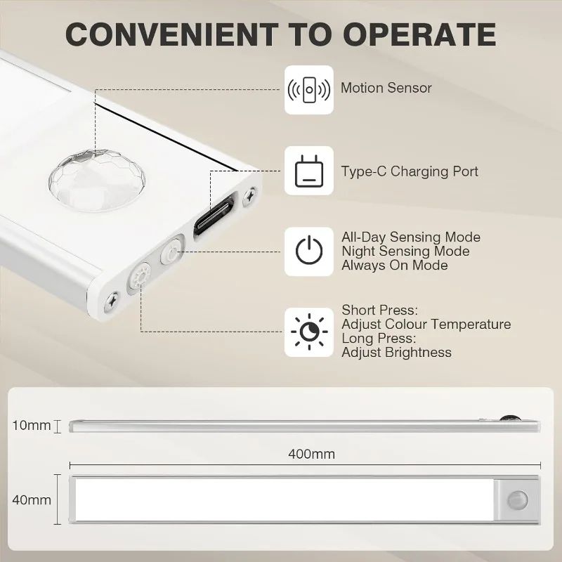 Motion Sensor LED Cabinet Light 2