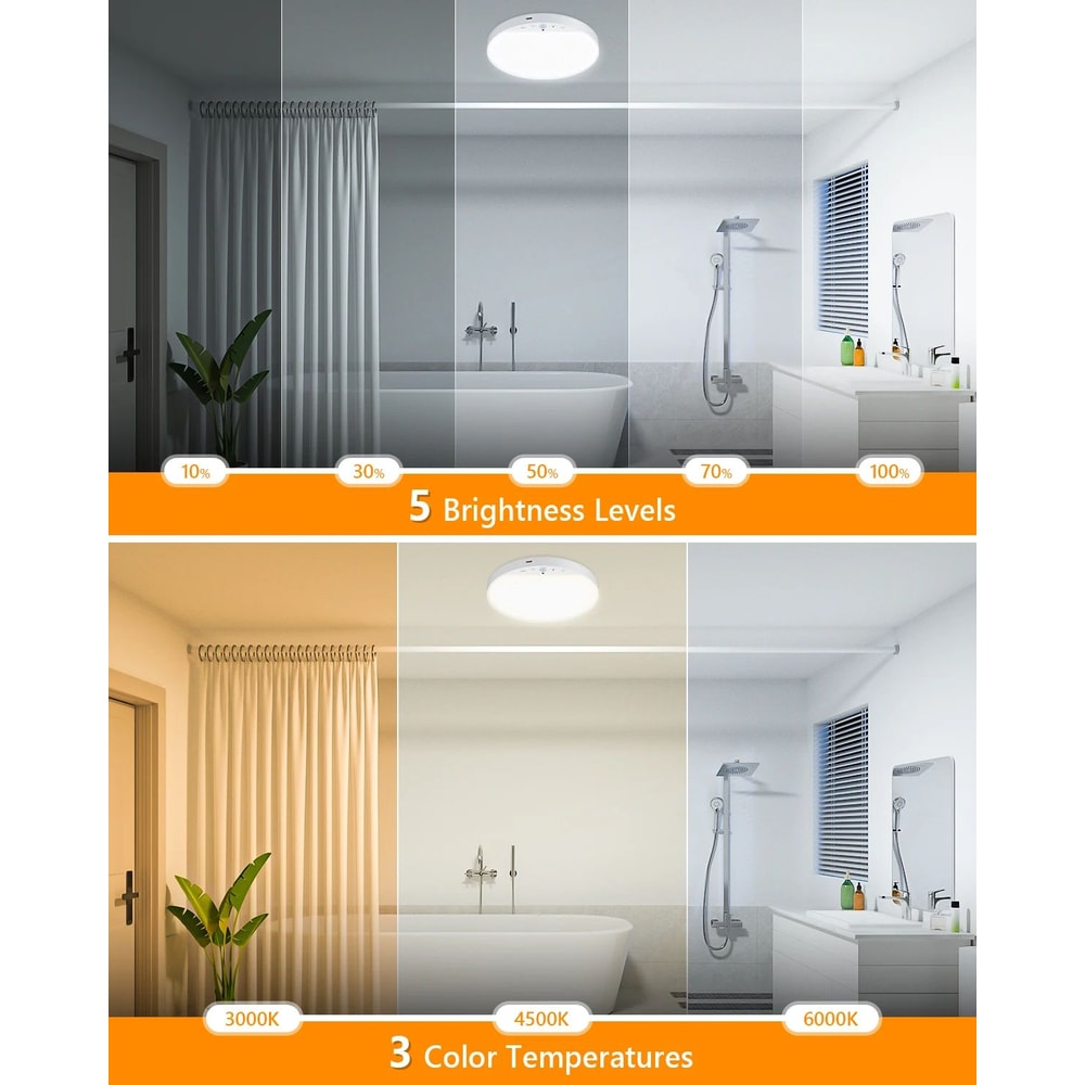 Rechargeable Motion Sensor Ceiling Light 8