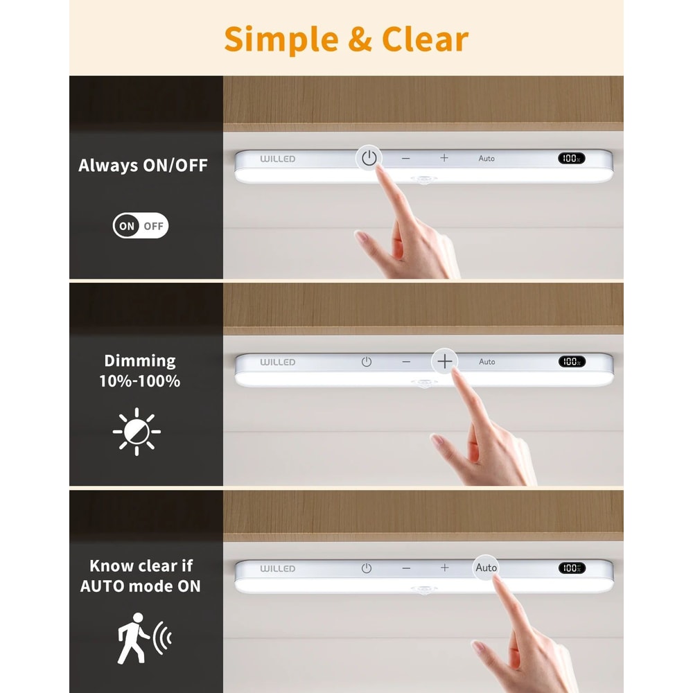 Rechargeable LED Cabinet Light Bar 3