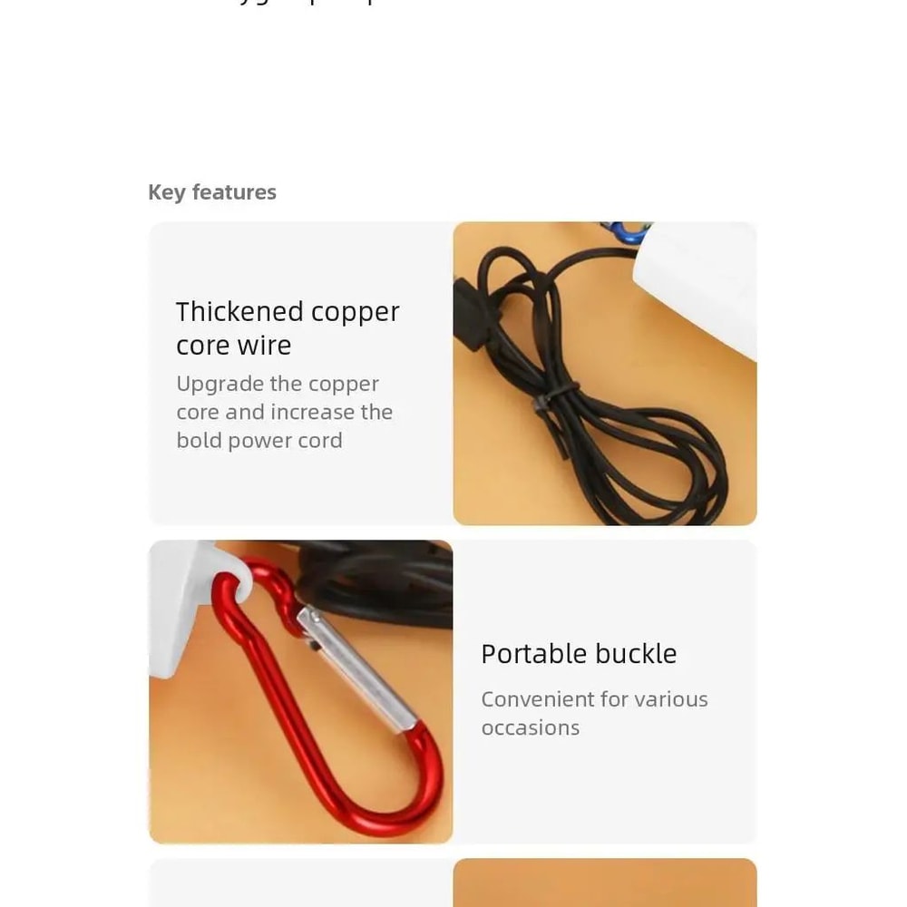 Portable USB Aquarium Oxygen Pump 6