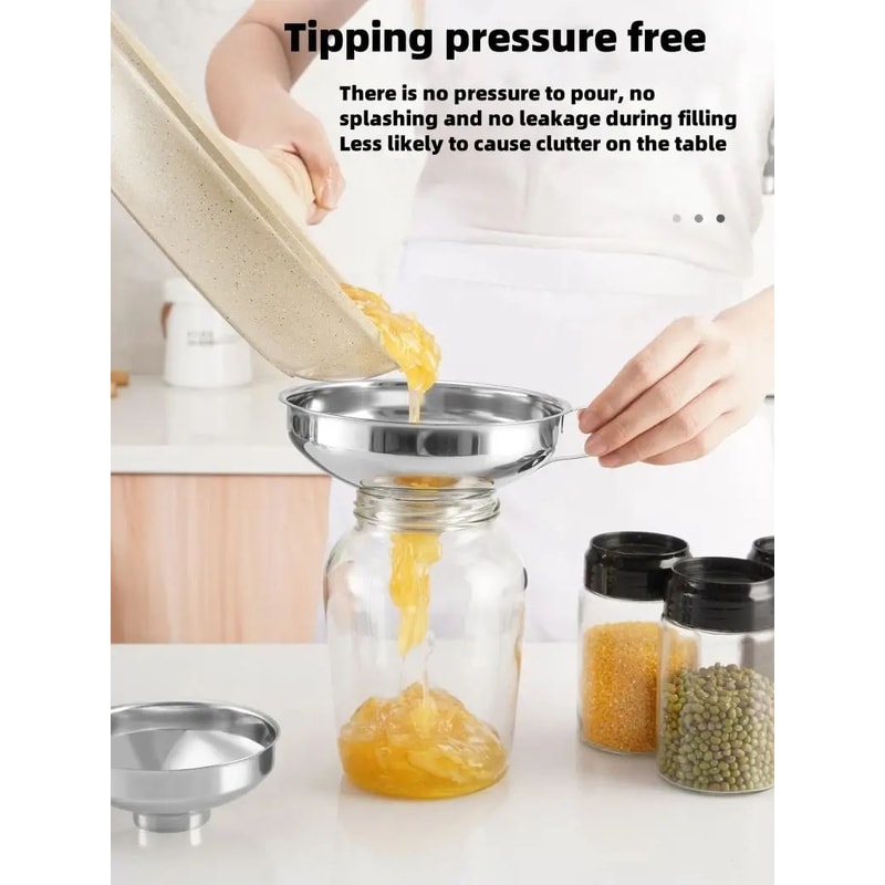 Stainless Steel Wide Mouth Canning Funnel 9
