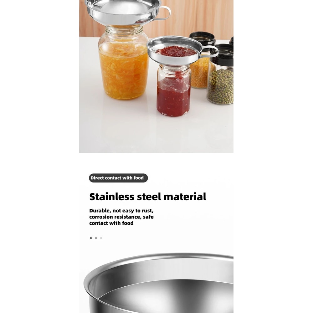 Stainless Steel Wide Mouth Canning Funnel 11