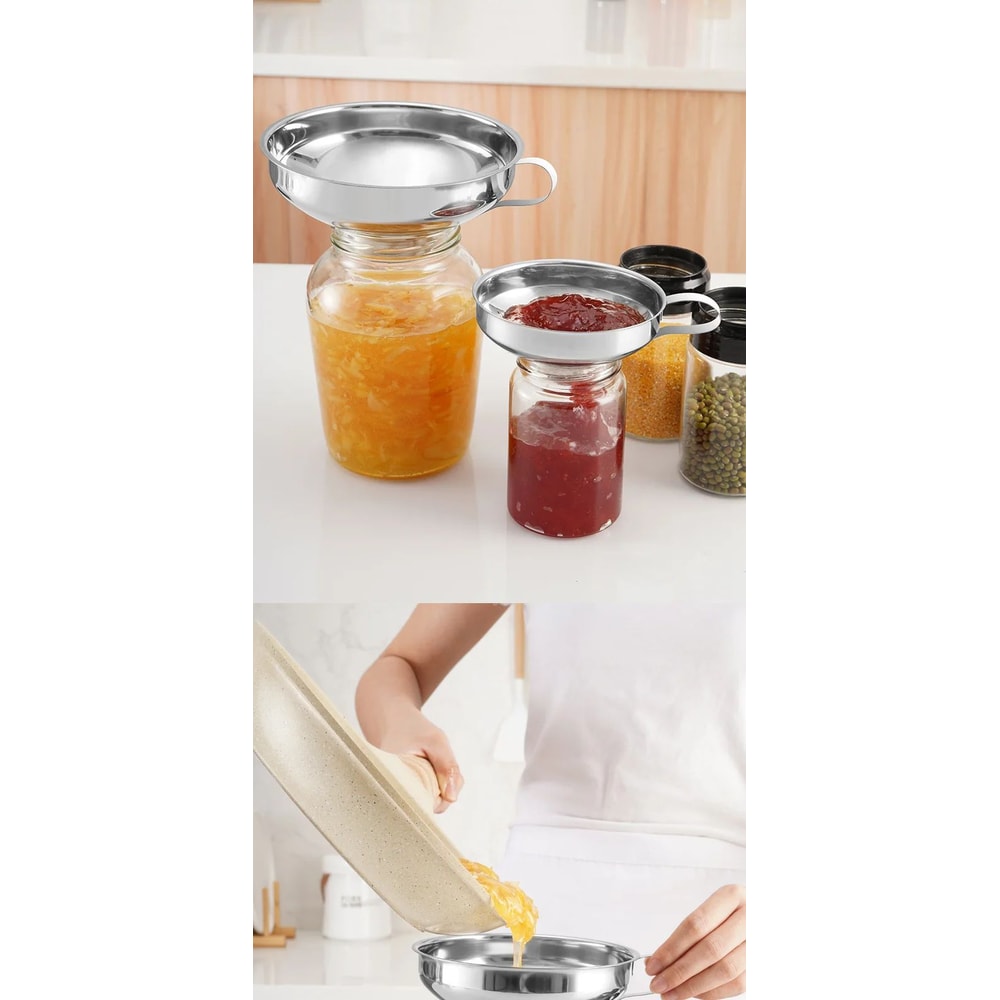 Stainless Steel Wide Mouth Canning Funnel 15