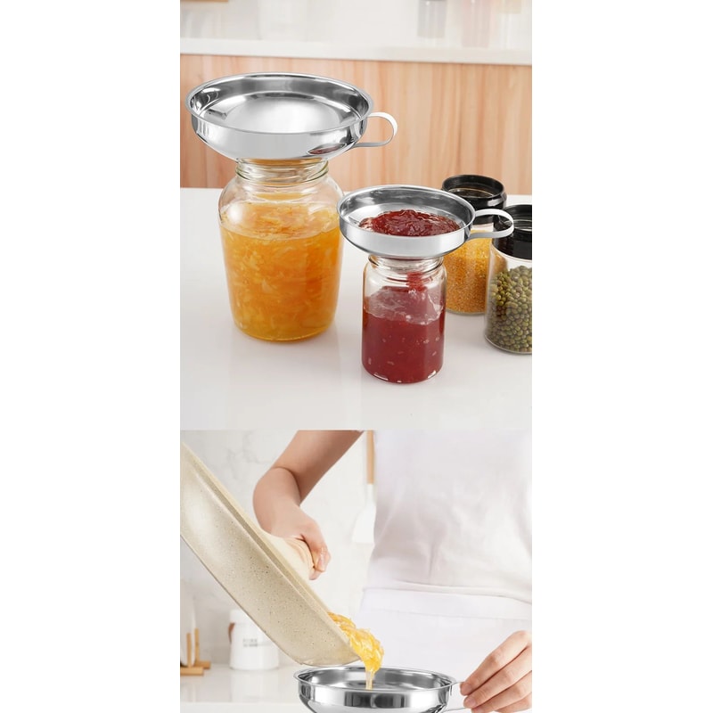 Stainless Steel Wide Mouth Canning Funnel 15