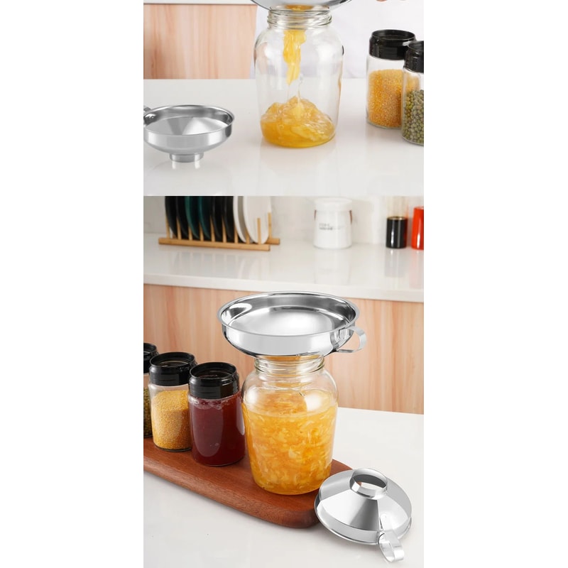 Stainless Steel Wide Mouth Canning Funnel 16