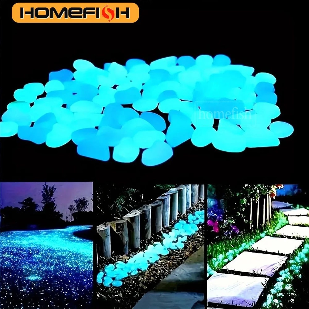 Glow In The Dark Garden Pebbles 2