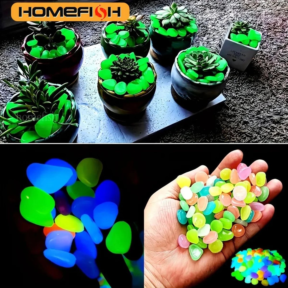 Glow In The Dark Garden Pebbles 3