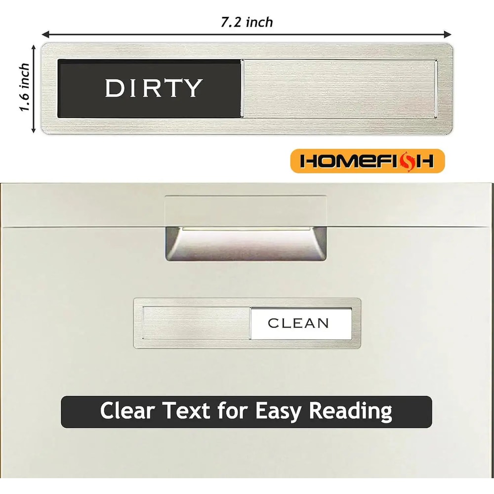 Dishwasher Clean Dirty Magnetic Sign 1