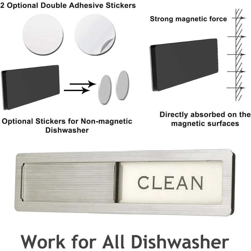 Dishwasher Clean Dirty Magnetic Sign 9