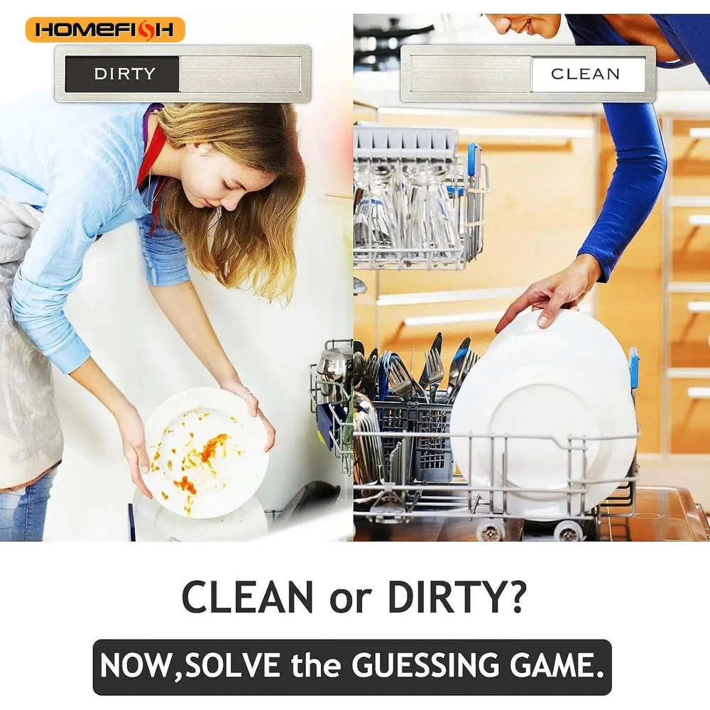 Dishwasher Clean Dirty Magnetic Sign 10