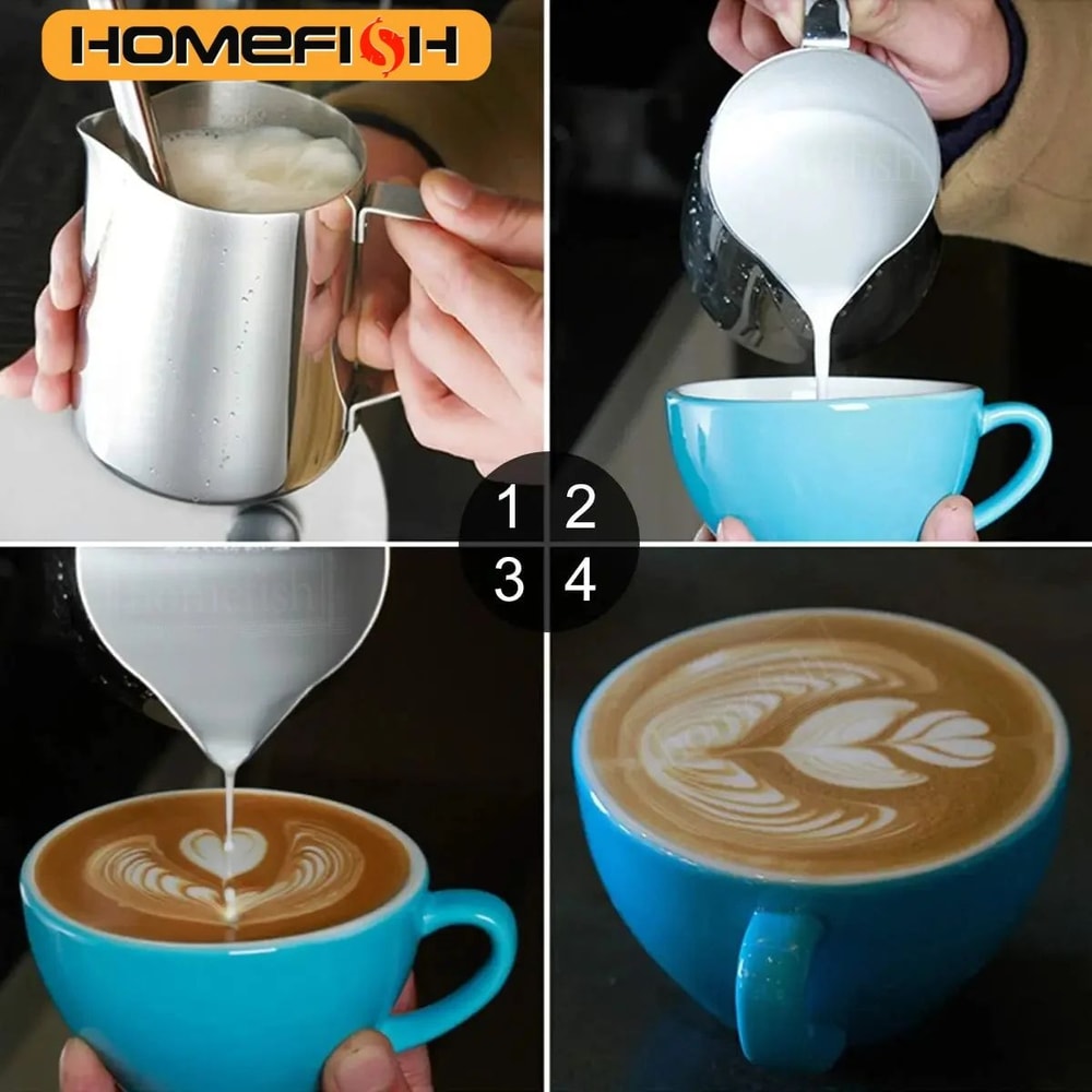 Stainless Steel Milk Frothing Pitcher 4