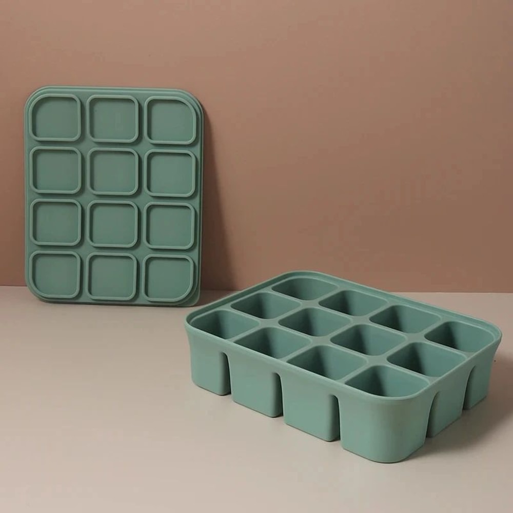 Silicone Ice Cube Tray With 12 Grid 8