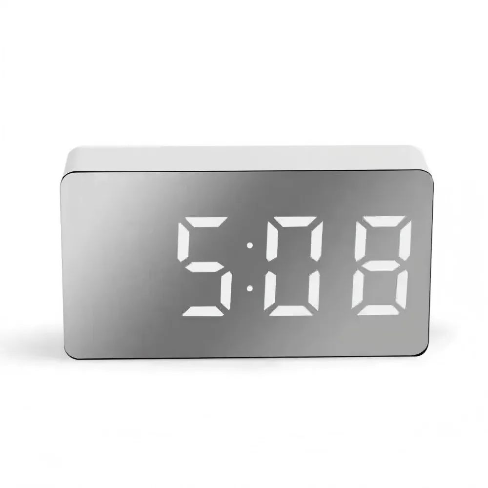 LED Mirror Desk Alarm Clock 6