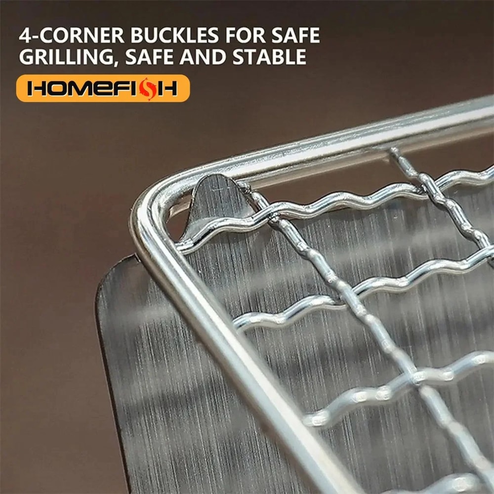 Stainless Steel Camping BBQ Grill Rack 1