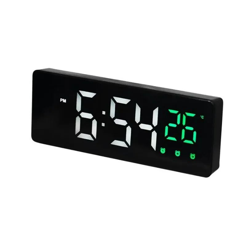 Voice Control LED Mirror Alarm Clock 6
