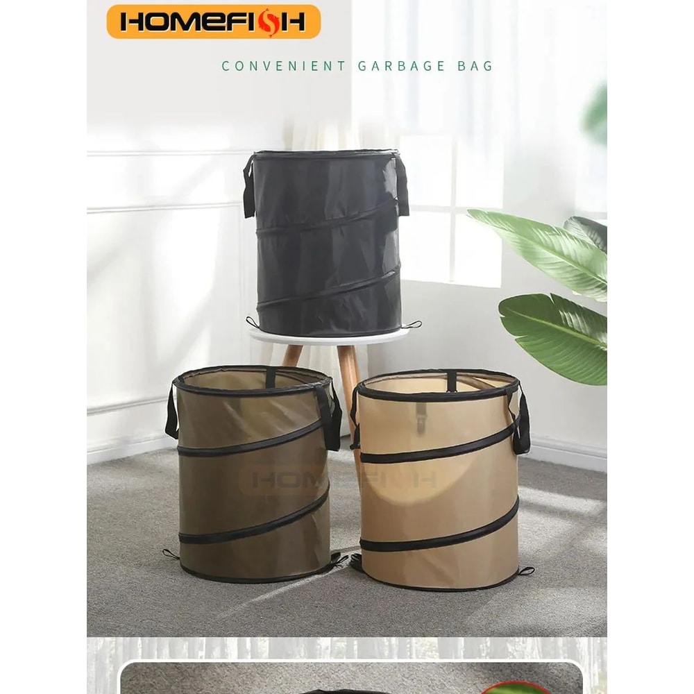 Portable Pop Up Camping Trash Can 0