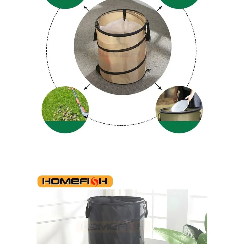 Portable Pop Up Camping Trash Can 2