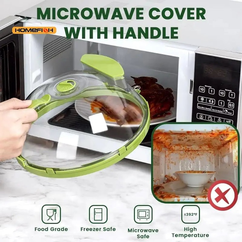 Clear Microwave Food Cover Lid 2