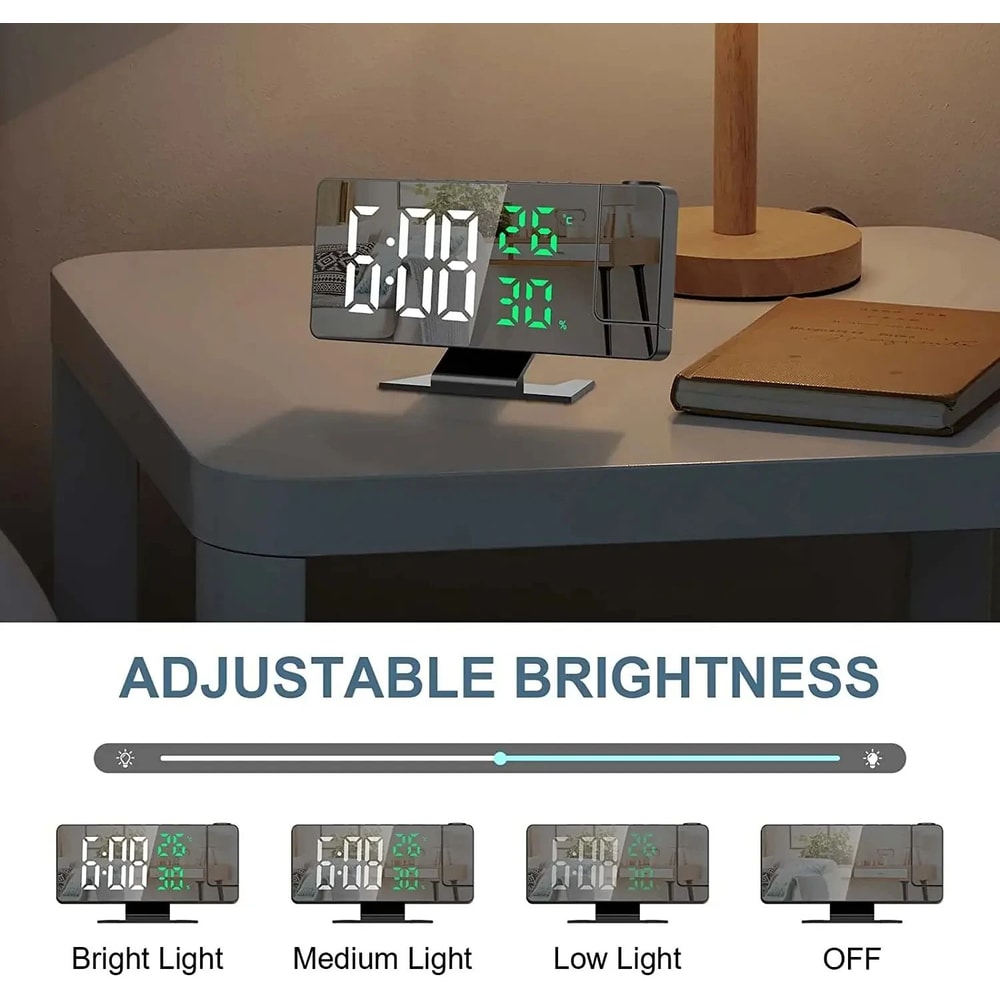 LED Projection Alarm Clock 9