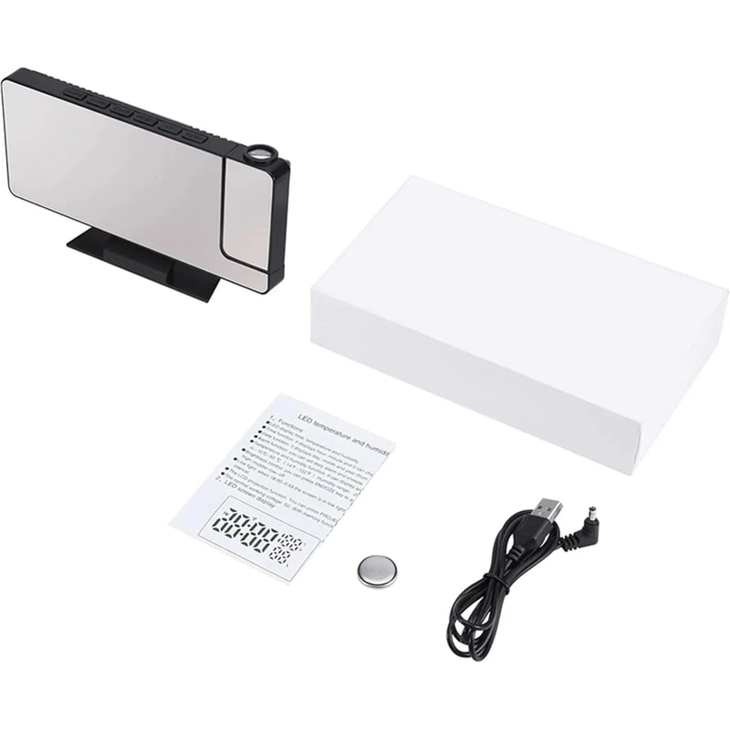 LED Projection Alarm Clock 12