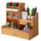 Wooden Desktop Organizer With Drawer 0