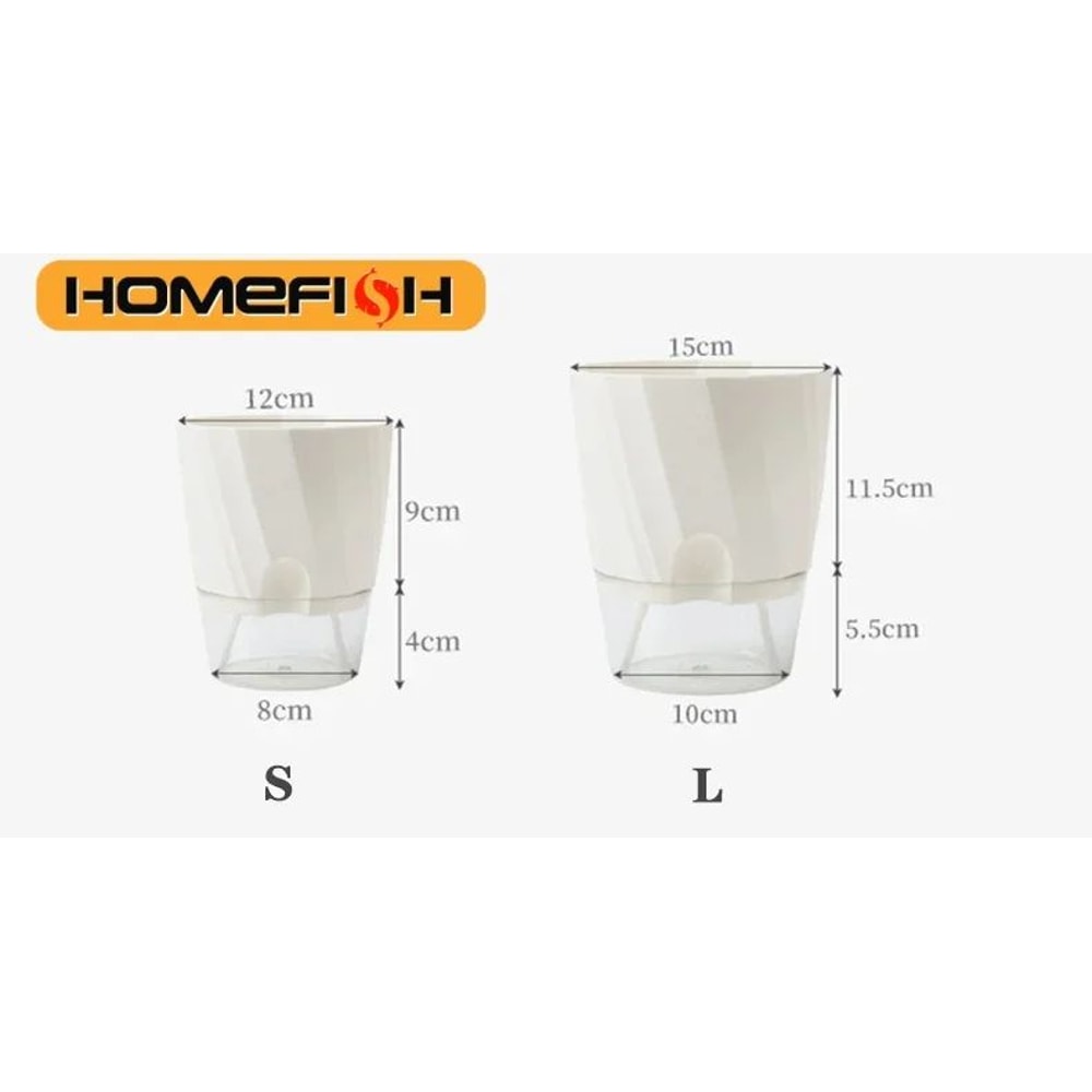 Self Watering Transparent Flower Pot 7