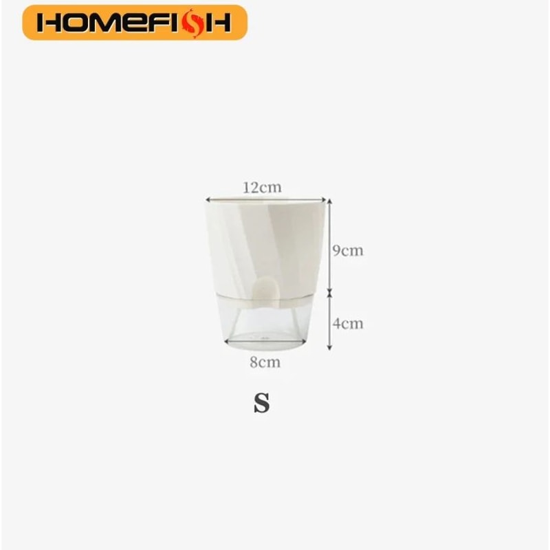 Self Watering Transparent Flower Pot 10