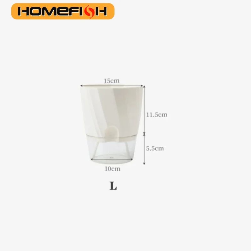 Self Watering Transparent Flower Pot 11
