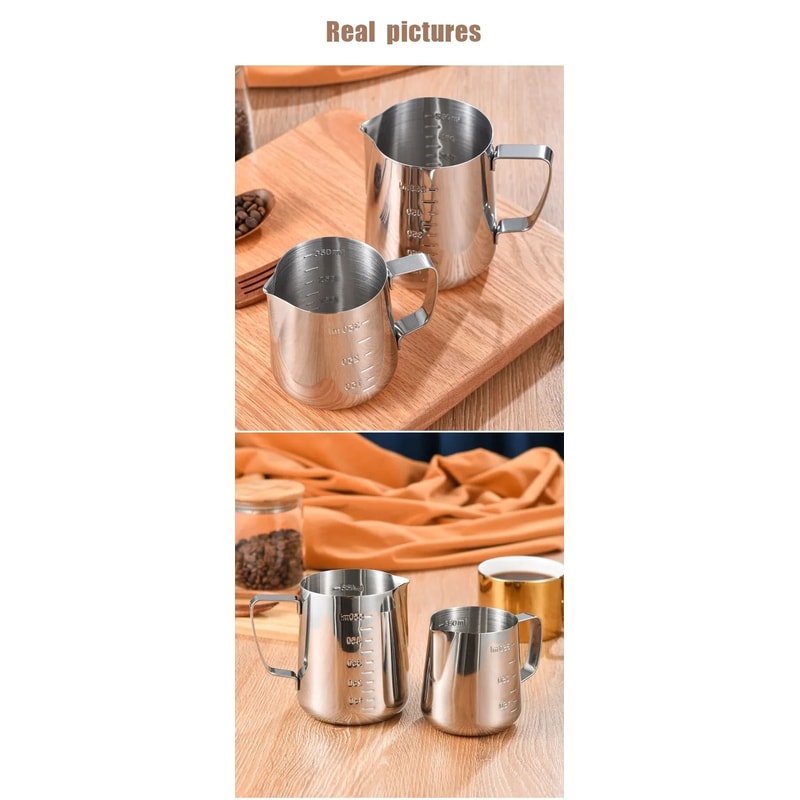 Premium Stainless Steel Milk Frother Pitcher Barista Style 2