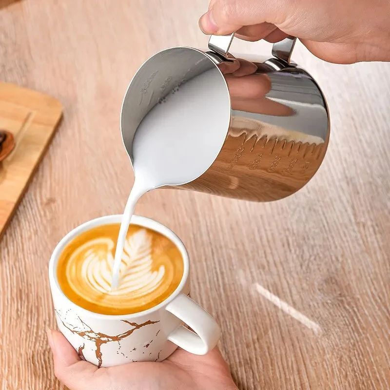 Premium Stainless Steel Milk Frother Pitcher Barista Style 5