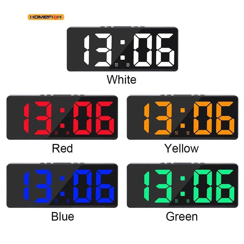 LED Large Number Digital Alarm Clock 4