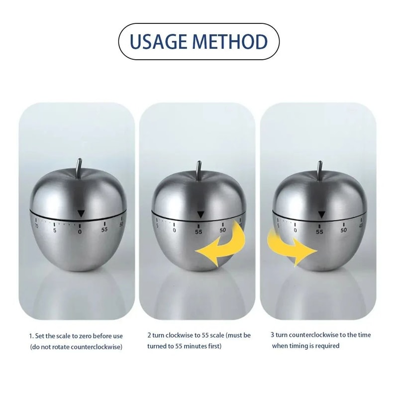 Mechanical Egg Shape Kitchen Timer 1