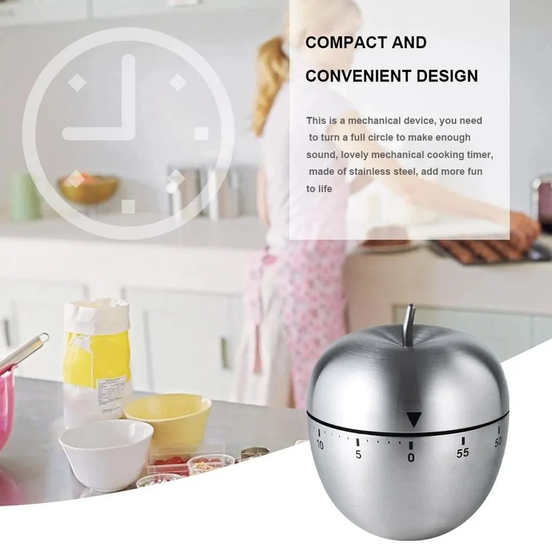 Mechanical Egg Shape Kitchen Timer 2