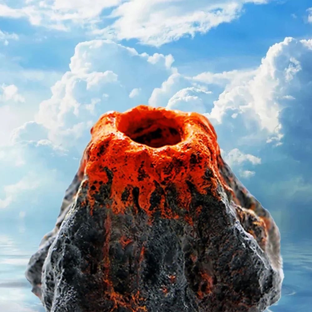 Aquarium Volcano Bubble Ornament 3