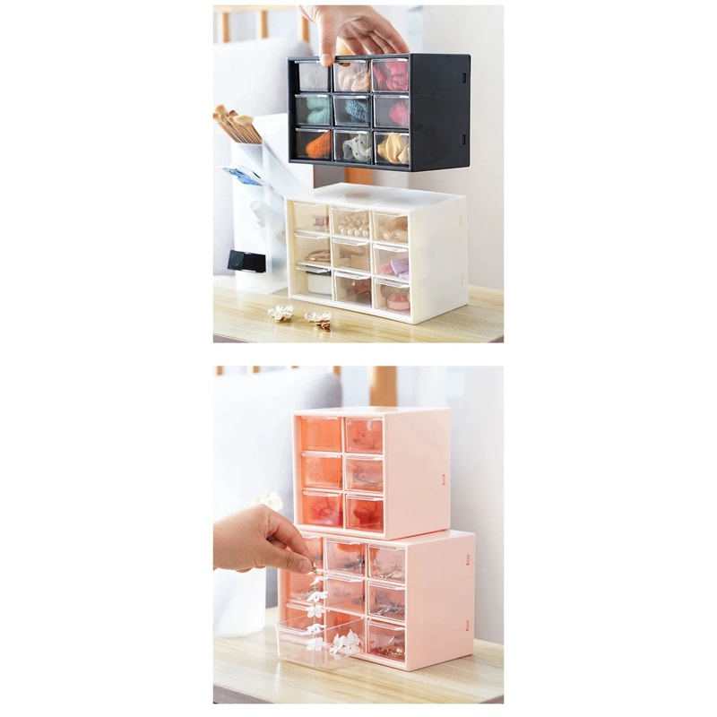 White Desktop Organizer With Drawer Storage 3