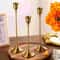 Vintage Metal Tabletop Candle Holder Set 1