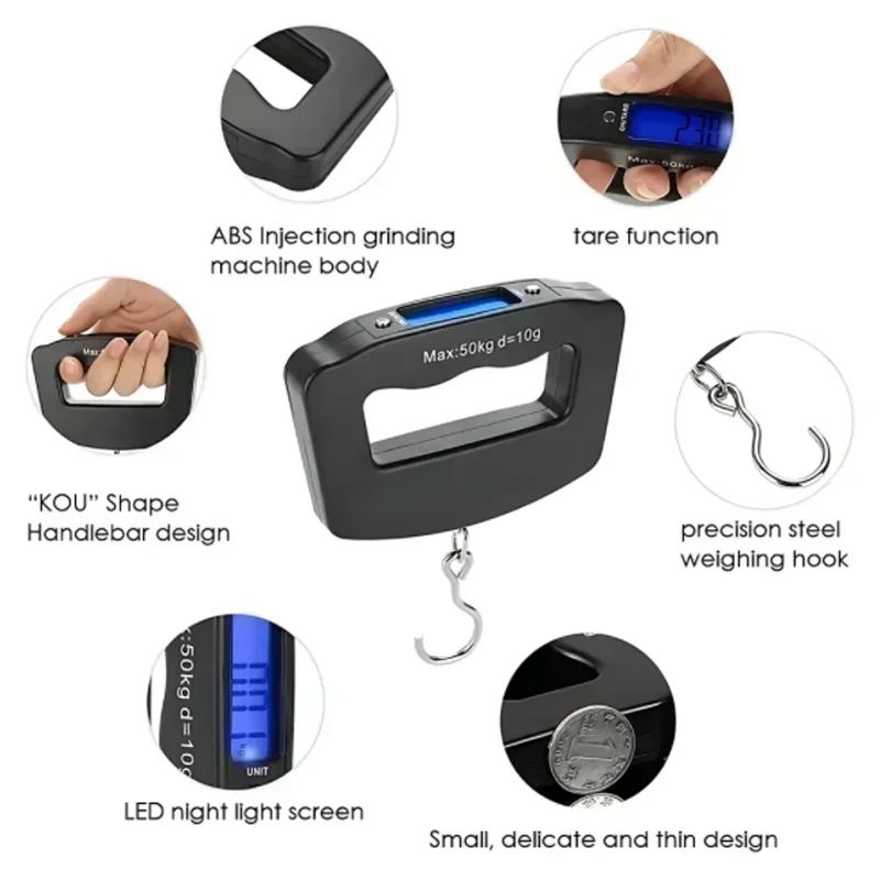 Digital Portable Luggage Hanging Scale 10