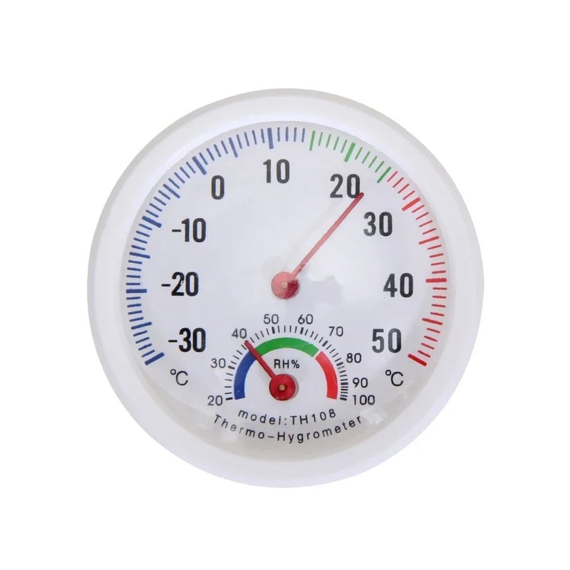 Mini Analog Thermometer Hygrometer Gauge 5