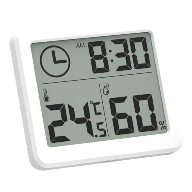Digital Desk Wall Clock With Temperature And Humidity Display 0