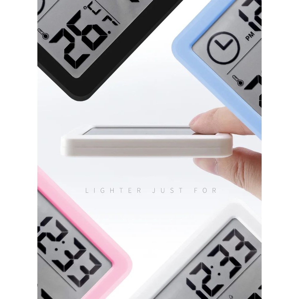 Digital Desk Wall Clock With Temperature And Humidity Display 2