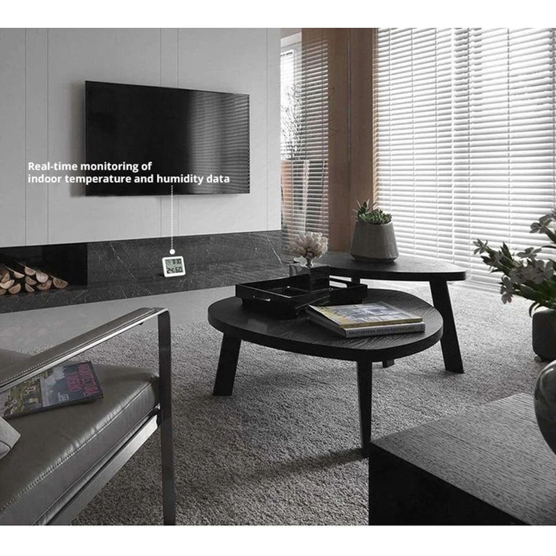 Digital Desk Wall Clock With Temperature And Humidity Display 6