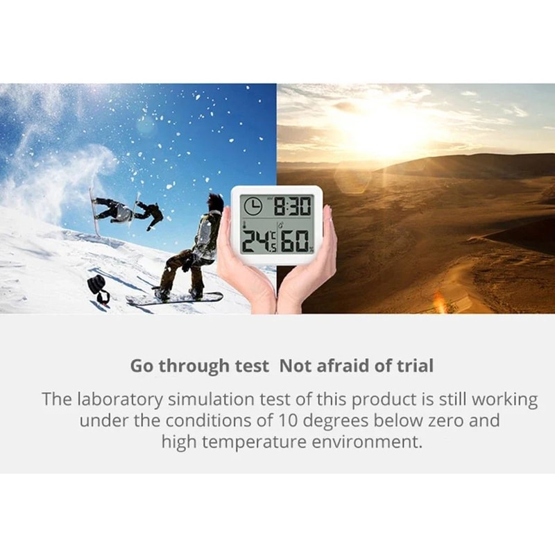 Digital Desk Wall Clock With Temperature And Humidity Display 8