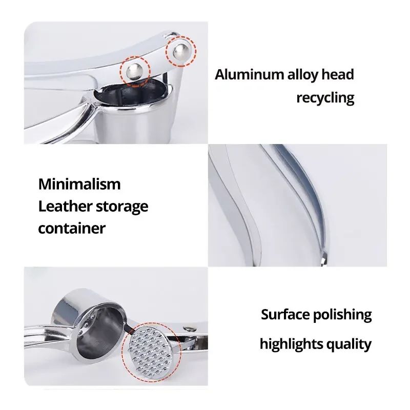 Stainless Steel Garlic Masher And Ginger Press 4