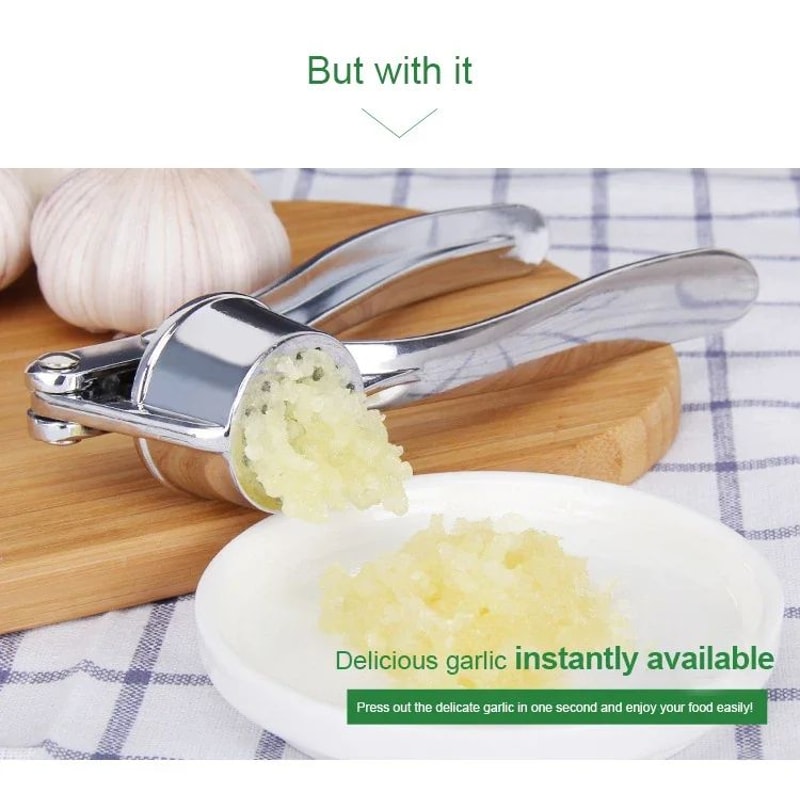 Stainless Steel Garlic Masher And Ginger Press 6